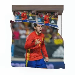 Alvaro Morata Spanish Professionl Player Bedding Set 1