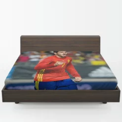 Alvaro Morata Spanish Professionl Player Fitted Sheet 1