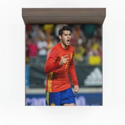 Alvaro Morata Spanish Professionl Player Fitted Sheet