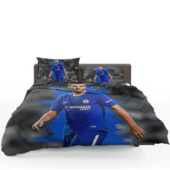Alvaro Morata in Chelsea Football Club Bedding Set