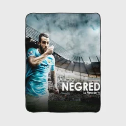 Alvaro Negredo Professional Spanish Player Fleece Blanket 1