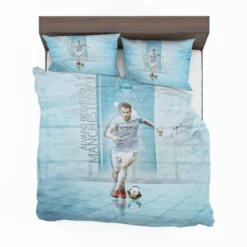 Alvaro Negredo in Manchester City Football Club Bedding Set 1