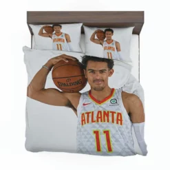 American Basketball Player Trae Young Bedding Set 1