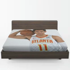 American Basketball Player Trae Young Fitted Sheet 1