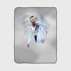 American L A Galaxy Player David Beckham Fleece Blanket 1