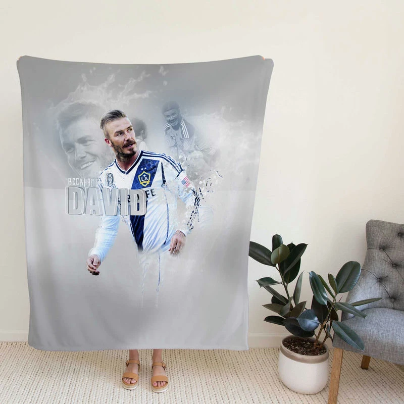 American L A Galaxy Player David Beckham Fleece Blanket