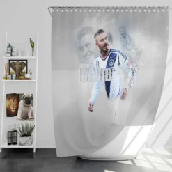 American L A Galaxy Player David Beckham Shower Curtain
