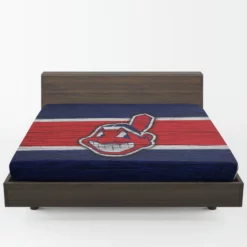 American Professional Baseball Team Cleveland Indians Fitted Sheet 1