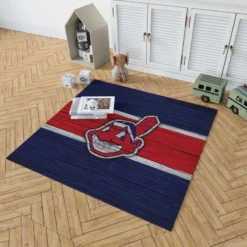 American Professional Baseball Team Cleveland Indians Rug 1