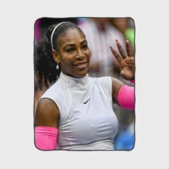 American Tennis Player Serena Williams Fleece Blanket 1