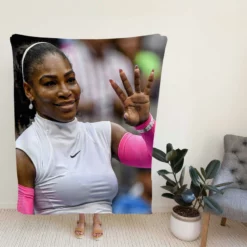 American Tennis Player Serena Williams Fleece Blanket