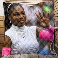 American Tennis Player Serena Williams Quilt Blanket