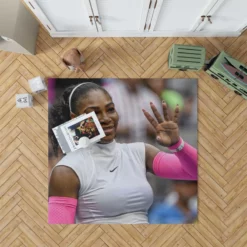 American Tennis Player Serena Williams Rug