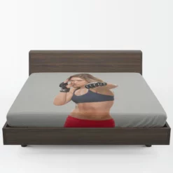 American Wrestler Ronda Rousey Fitted Sheet 1