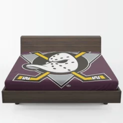 Anaheim Ducks Energetic Ice Hockey Team in America Fitted Sheet 1