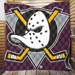 Anaheim Ducks Energetic Ice Hockey Team in America Quilt Blanket