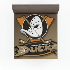 Anaheim Ducks Excellent NHL Ice Hockey Club in America Fitted Sheet