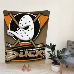 Anaheim Ducks Excellent NHL Ice Hockey Club in America Fleece Blanket