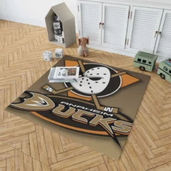 Anaheim Ducks Excellent NHL Ice Hockey Club in America Rug 1