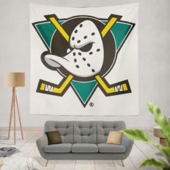 Anaheim Ducks Popular Ice Hockey Club in America Tapestry