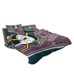 Anaheim Ducks Professional Ice Hockey Club in America Bedding Set 2