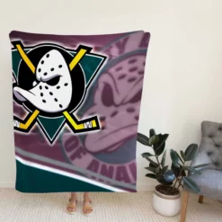 Anaheim Ducks Professional Ice Hockey Club in America Fleece Blanket