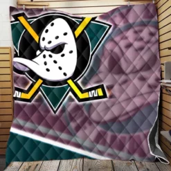 Anaheim Ducks Professional Ice Hockey Club in America Quilt Blanket