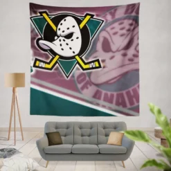 Anaheim Ducks Professional Ice Hockey Club in America Tapestry