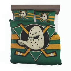 Anaheim Ducks Top Ranked Ice Hockey Club Bedding Set 1