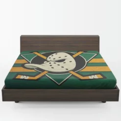 Anaheim Ducks Top Ranked Ice Hockey Club Fitted Sheet 1