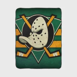 Anaheim Ducks Top Ranked Ice Hockey Club Fleece Blanket 1