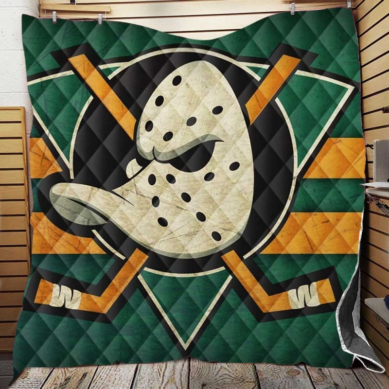 Anaheim Ducks Top Ranked Ice Hockey Club Quilt Blanket