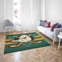 Anaheim Ducks Top Ranked Ice Hockey Club Rug 2