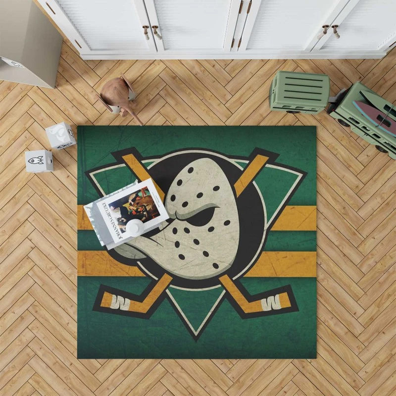 Anaheim Ducks Top Ranked Ice Hockey Club Rug