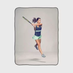 Anastasija Sevastova Exellent Tennis Player in Latvia Fleece Blanket 1