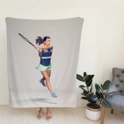 Anastasija Sevastova Exellent Tennis Player in Latvia Fleece Blanket
