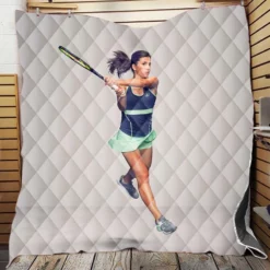 Anastasija Sevastova Exellent Tennis Player in Latvia Quilt Blanket