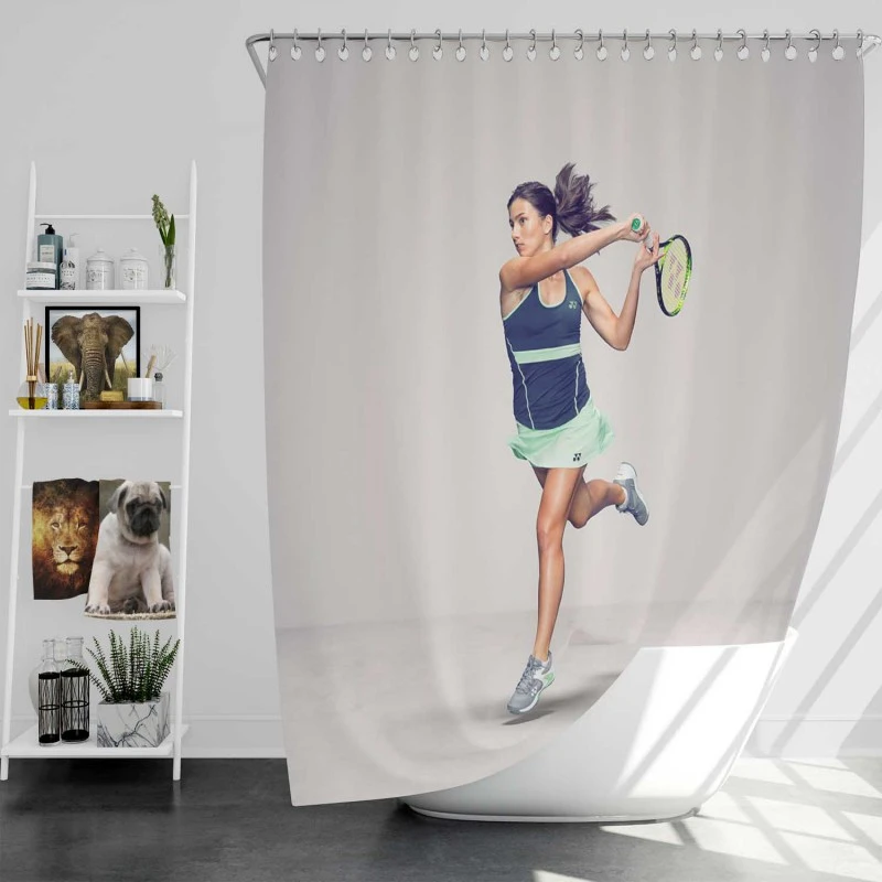 Anastasija Sevastova Populer Tennis Player Shower Curtain