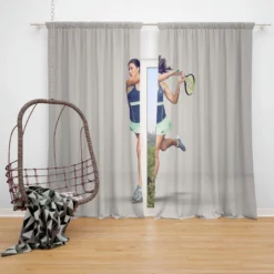 Anastasija Sevastova Populer Tennis Player Window Curtain