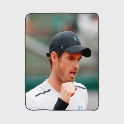 Andy Murray British Professional Tennis Player Fleece Blanket 1