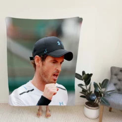 Andy Murray British Professional Tennis Player Fleece Blanket