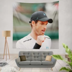 Andy Murray British Professional Tennis Player Tapestry