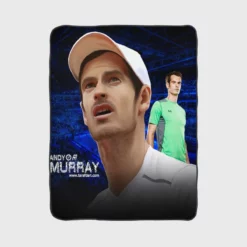 Andy Murray Top Ranked WTA Tennis Player Fleece Blanket 1