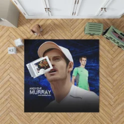 Andy Murray Top Ranked WTA Tennis Player Rug