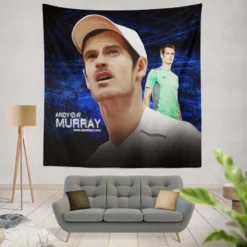 Andy Murray Top Ranked WTA Tennis Player Tapestry