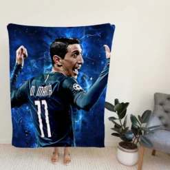 Angel Di Maria Argentina Champions League Player Fleece Blanket