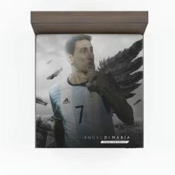 Angel Di Maria Argentina Professional Football Player Fitted Sheet