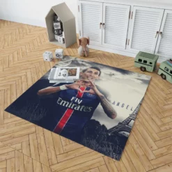 Angel Di Maria Best Midfeilder in PSG Rug 1