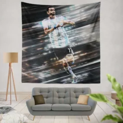 Angel Di Maria Coppa America Player for Argentina Tapestry