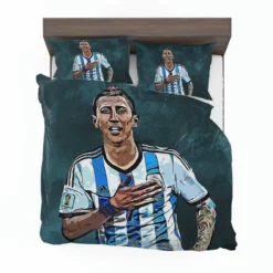 Angel Di Maria Ethical Argentina Foottball Player Bedding Set 1